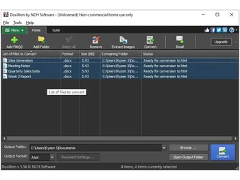 nch software Doxillion Document Converter