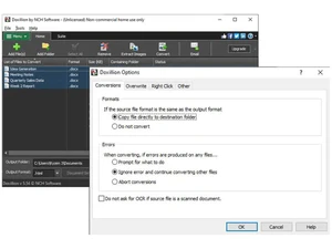 nch software Doxillion Document Converter options