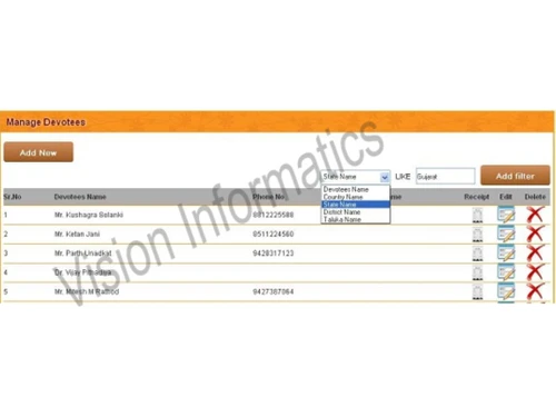 Vision Informatics Temple Software Devotm