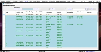 giggle erp order booking