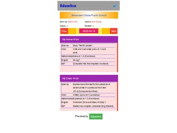 edumitra homework management