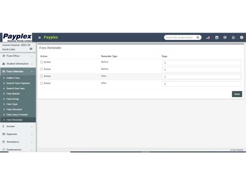 payplex fees management