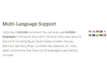 inscribe multi language support