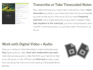 inscribe timecoded notes