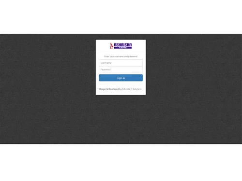 ashrisha gym management software login page