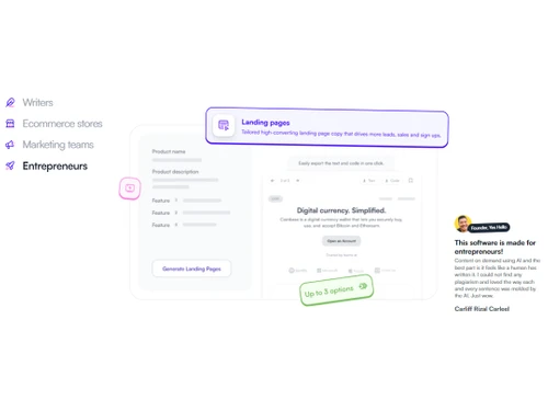 writesonic writers landing pages