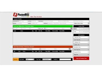 pocketbill invoices