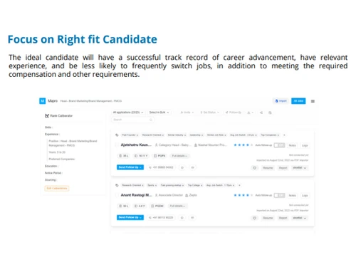 metahire focus on candidate