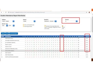acloud student attendance report