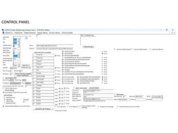 Ebiz Weighbridge Software control panel