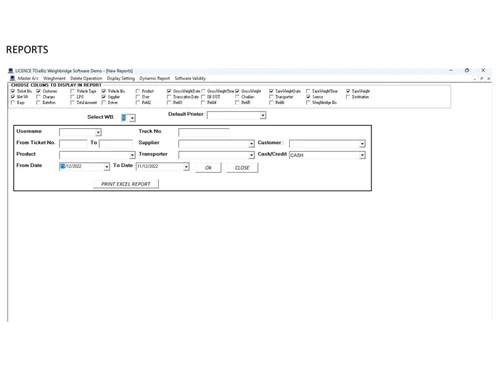Ebiz Weighbridge Software reports