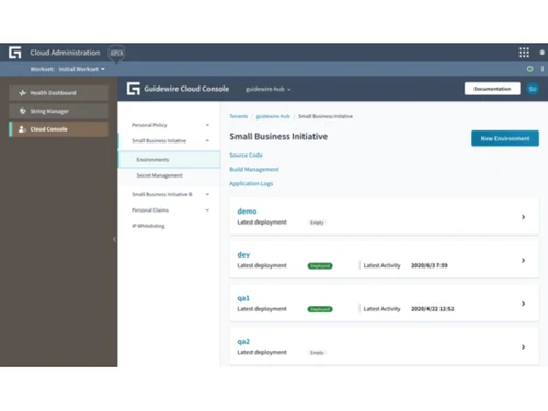 guidewire insurancesuite-environment