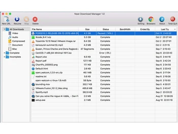 neat download manager download list