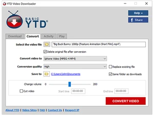 ytd video download convert
