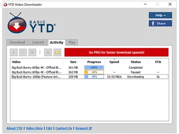 ytd video download task