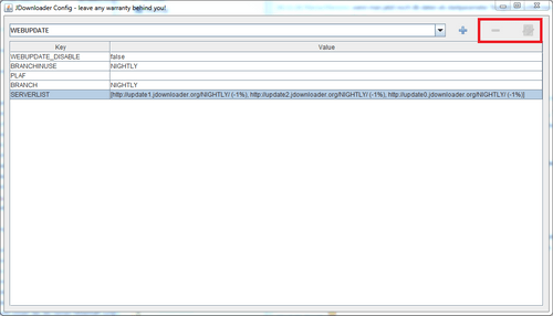 jdownloader edit & entry
