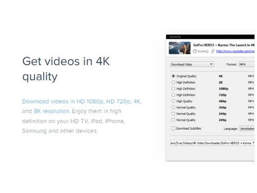 4kDownload videos in 4k quality