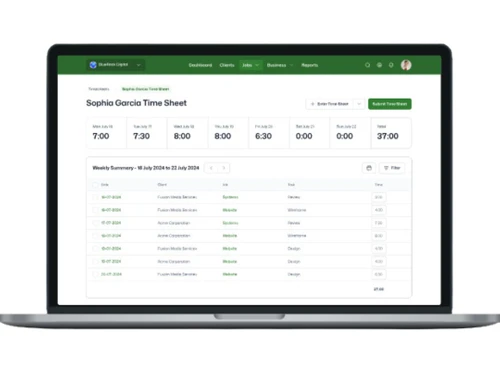 workflowmax time sheet