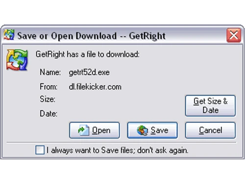 getright save or open download