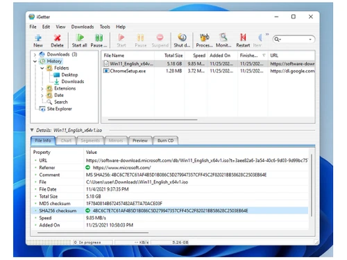 igetter download list