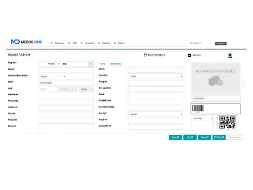 medoc-hms patient registration