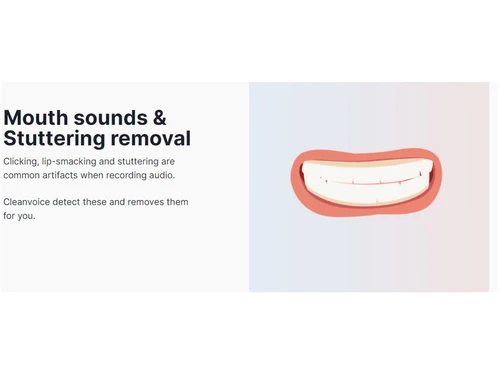 cleanvoice mouth sound & shuttering removal