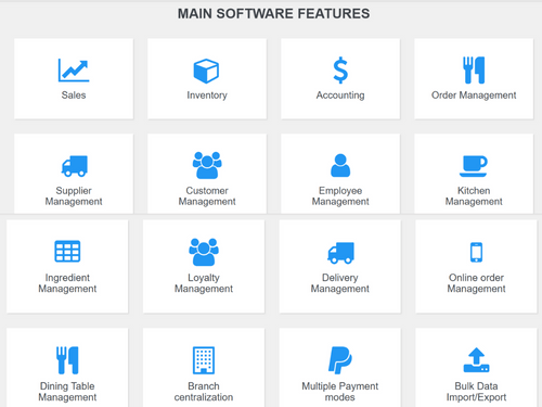 Billbox POS-main features