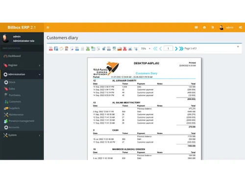 billbox erp customers