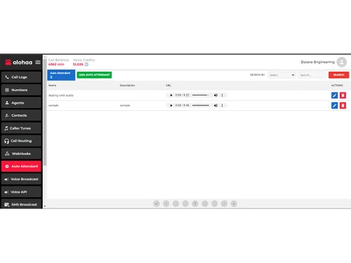 alohaa auto attendant