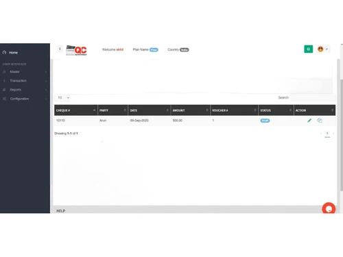 QUICK CHEQUE-reports