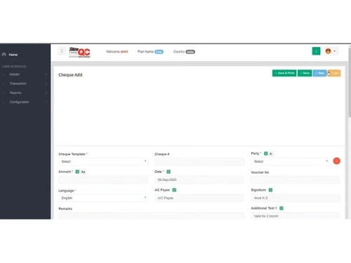 QUICK CHEQUE-transactions