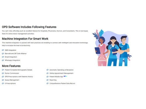 sara opd management software-features