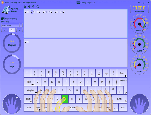 kiran's typing tutor themes
