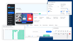 wilyer digital signage screen management