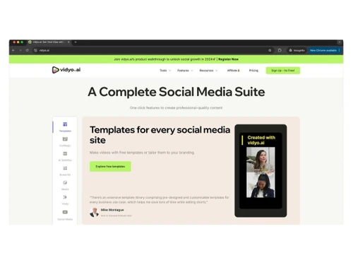 Vidyo AI templates