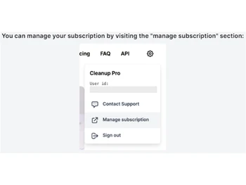cleanup pictures manage subscriptions