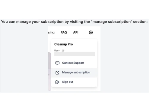 cleanup pictures manage subscriptions