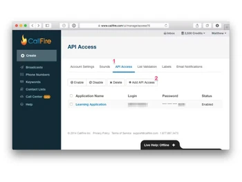 call fire api