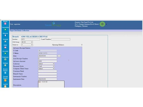 generic chit fund branch