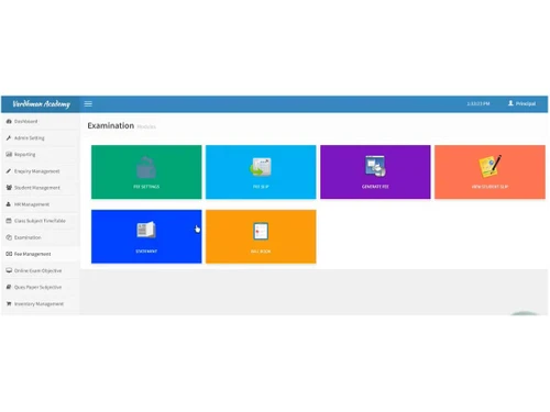 macnek school erp exam