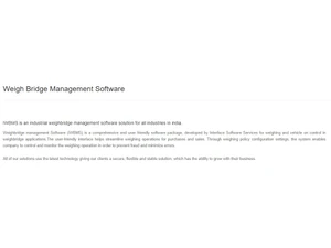 Interface Software Weigh Bridge Management overview