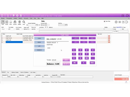 digipos billing and invoice