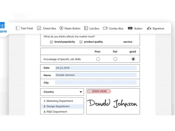 pdf reader pro-software-radiobutton