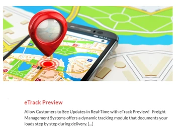 Freight Management Systems etrack preview