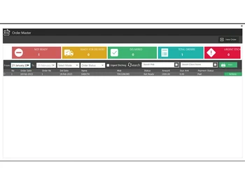 tailormate master order panel