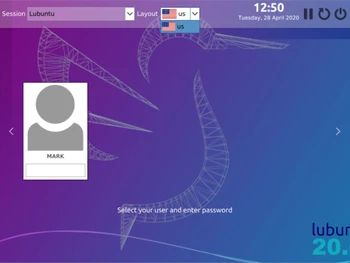 Lubuntu login