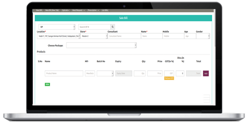 MOCDOC Pharmacy sale bill