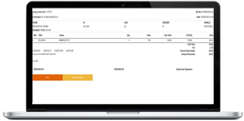 MOCDOC Pharmacy invoice