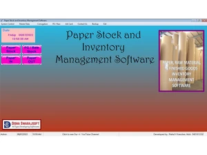 Disha Swarajsoft Inventory Management Software dashboard