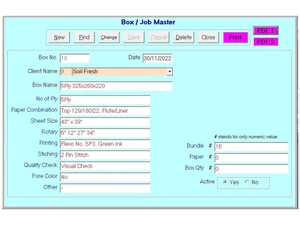 Disha Swarajsoft Inventory Management-Software job master